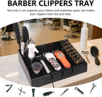 Barber Clippers Tray Station Hair Trimmer Holder Multifunctional Razors Case Stylist Hairdressing Combs Clips Scissors Holder(12.87" X 8.9") - Image 2
