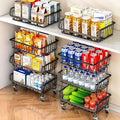 Gsiekare 3-Tier Rolling Pantry Organizer and Storage Cart with Wheels by Gsiekare