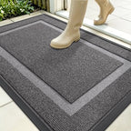 OLANLY Front Door Mat Outside 35x23, All-Season Heavy-Duty Rubber Doormat by OLANLY