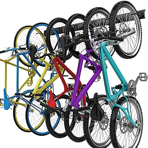 TORACK Bike Storage Rack, 6 Bike Rack Wall Mount Home and Garage Organizer - Image 2