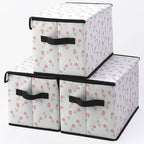 Stackable Clothes Storage Bins with Lids 3 Pack. by BestSellers