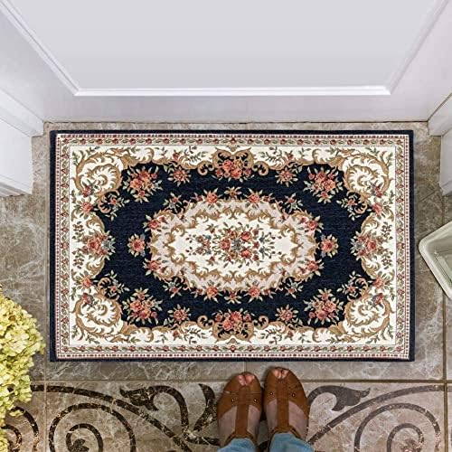 CHICHIC 32 x 48 Inch Indoor Welcome Door Mat for Home Entrance, Floor Mats for House Front Doormat Indoor Inside Outdoor Outside Entryway Rugs Anti-Slip Rubber Back Low Profile, Blue - Image 7