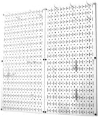 Wall Control Kitchen Pegboard Organizer Pots and Pans Storage Rack Organization Kit with White Pegboard and White Accessories - Image 2