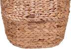 Household Essentials ML-4002 Tall Water Hyacinth Wicker Basket with Handles | Natural, Brown, Natural - Image 6