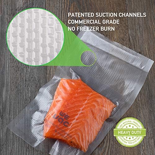 Wevac 8” x 150’ Food Vacuum Seal Roll Keeper with cutter, Ideal Vacuum Sealer Bags for Food Saver, BPA Free, Commercial Grade, Great for storage, meal prep and Sous Vide (8" x 150') (Pack of 2) - Image 2
