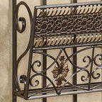 Touch of Class Charleston Metal Wall Organizer Bronze Double 13" Wx5 Dx32 H - Image 5