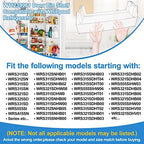 [2 PACK] UPGRADED W11239961 W10900538 Refrigerator Door Shelf Bin Compatible with Whirlpool Refrigerator Door Shelf Parts PS12578777 AP6333410 WRS315SDHZ08 WRS321SDHZ08 WRS315SDHM WRS325SDHZ Door Bin - Image 4