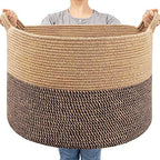 Goodpick Large Wicker Basket for Blankets, Baby Toy Storage Basket, 85L by Goodpick