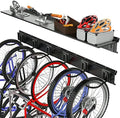 TORACK Wall Mounted Bike Storage Rack with Shelf, 6 Bikes Hangers by TORACK