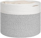Goodpick Woven Blanket Basket Living Room, Toy Bin for Playroom, 45L by Goodpick