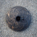 Oakland Living Antique Bronze 33 lb Round Plastic and Concrete Patio Umbrella Stand Base - Image 2