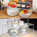 Freezer Shelf Expandable Kitchen Cabinet Organizer Shelf Riser - Image 3