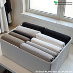 6 Pcs PLIIO Foldable Drawer Organizer, Closet Dresser Drawer Divider, Clothes Storage Box, Storage Bins, Wrinkle-Free Storage Solution for Home and Travel, Wardrobe Organizer and Clothes Folder - Image 6
