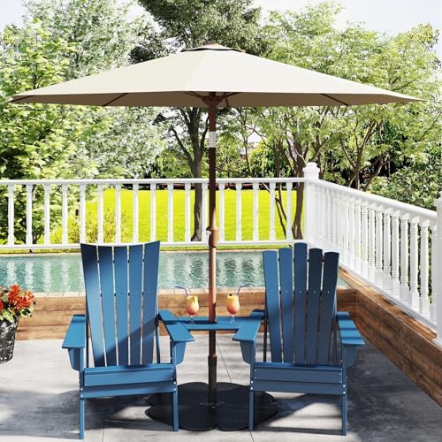 GREENVINES 30" Petal-Patio-Umbrella-Base, Cast Iron, Black - Image 5