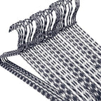 Clothes Hangers 30 Pack Stylish Fabric Wrapped Metal, Space Saving Coat, Velvet, Pant Hangers for Closet Organization, Durable Non-Slip, Navy/White Wardrobe Essentials Bulk Storage - Image 7