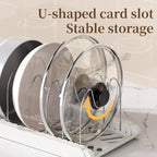 Pot Rack -Expandable Pan Organizer for Cabinet,Pot Lid Holder with 7 Adjustable Compartment for Kitchen Cabinet Cookware Baking Frying Rack,2Pack,Apricot - Image 6