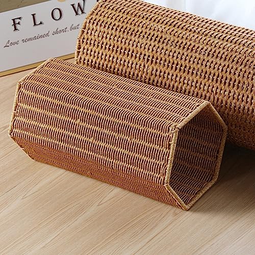 Alipis Woven Umbrella Stand for Entryway Freestanding Umbrella Holder Basket Storage Rack Tall Floor Woven Bucket Flower Vase for Canes Walking Sticks Organizer - Image 3