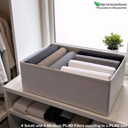 6 Pcs PLIIO Foldable Drawer Organizer, Closet Dresser Drawer Divider, Clothes Storage Box, Storage Bins, Wrinkle-Free Storage Solution for Home and Travel, Wardrobe Organizer and Clothes Folder - Image 7