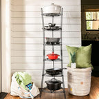 Lodge Cookware Storage Tower 6-Tier Storage Rack, Matte Black - Image 2