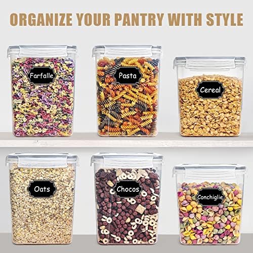 Wildone Flour Storage Containers 5.2L, 4 PCS Food Storage Containers, Gray - Image 6