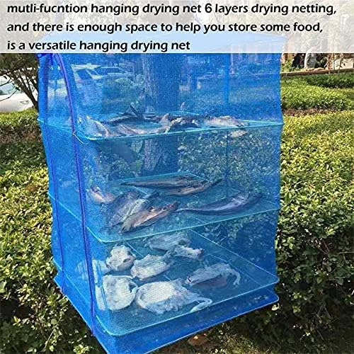 Drying Rack 6 Layers Folding Fish Mesh, Foldable Nylon Netting - Image 2