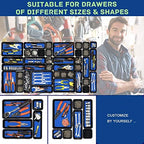 Tool Box Organizer, Tool Drawer Organizer Tray Divider, Toolbox Organization, Garage Tool Organizers and Storage, Tool Box Accessories for Rolling Tool Chest Cabinet (Blue (47PCS)) - Image 5