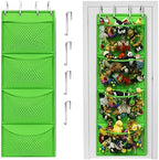 Honeyera Storage for Stuffed Animal - Over Door Organizer for Stuffies, Baby Accessories, and Toy Plush/Easy Installation with Breathable Hanging Pockets (Green) by Honeyera