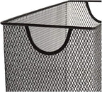 3 Pack Mesh Metal Storage Basket Organizer CD Storage Boxes - Image 3