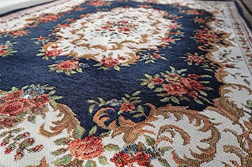 CHICHIC 32 x 48 Inch Indoor Welcome Door Mat for Home Entrance, Floor Mats for House Front Doormat Indoor Inside Outdoor Outside Entryway Rugs Anti-Slip Rubber Back Low Profile, Blue - Image 4