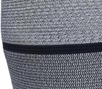 26"x20" Extra Large Tall Woven Laundry Basket with Lid, Cotton Rope Blanket Storage Basket, Freestanding Decorative Bin for Bedroom Living Room, Navy Blue Mix - Image 4