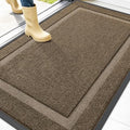 OLANLY Front Door Mat Outside 47x32, All-Season Heavy-Duty Rubber Doormat by OLANLY