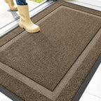 OLANLY Front Door Mat Outside 47x32, All-Season Heavy-Duty Rubber Doormat by OLANLY