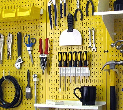 Yellow Metal Pegboard by Wall Control - 2 Pack - Image 5