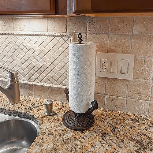 Ships Anchor Bathroom Toilet Tissue TP Roll Kitchen Paper Towel Holder Heavy Metal Stand Beach Home Decor - Image 4