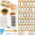 BGraceyy Spice Jars with Labels, 35 Pcs 4 oz Glass Spice Jars with Bamboo Lids, Minimalist Stackable Airtight Spice Containers with 426 labels for Home Kitchen, Pantry, Spice Cabinet, Drawer, Rack by BGraceyyMoments
