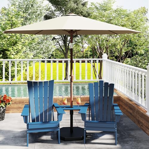 GREENVINES 18" Concrete-Patio-Umbrella-Base, Cast Iron Covered, Black - Image 6
