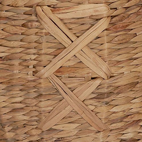 Household Essentials ML-4112 Hyacinth Round Floor Basket, X-Design, Brown - Image 3