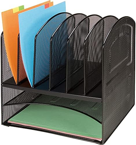 Lorell LLR37523 Horizontal Vertical Mesh Desk Organizer - Image 2