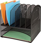 Lorell LLR37523 Horizontal Vertical Mesh Desk Organizer - Image 2