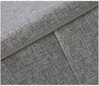 Amazon Basics Foldable Burlap Cloth Cube Storage Bins with Lid, Collapsible Organizing Containers, Stackable and Sturdy, Gray, Set of 2 - Image 4
