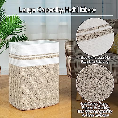 OIAHOMY 91L Laundry Hamper, XXXLarge Collapsible Laundry Basket Yellow - Image 5