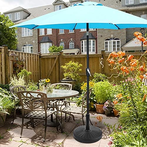 Blissun 22 lbs Patio Umbrella Base, Outdoor Umbrella Base, Market Umbrella Base Stand for Patio, Garden, Lawn, Black - Image 7