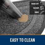 OLANLY Half Circle Front Door Mat Outside 71x23 All-Season Rubber Doormat - Image 5