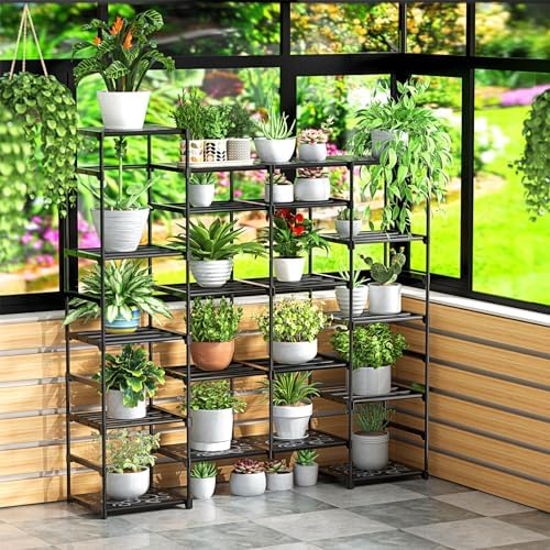 Kottwca 4 Row 10 Tier Large Shoe Rack Organizer for Closet Entryway, 72-80 Pair Shoe Boot Storage Rack, Metal Shoe Shelf Big Vertical Stackable Shoe Stand for Bedroom Corner - Image 7