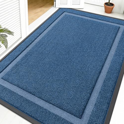 OLANLY Front Door Mat Outside 59x40, All-Season Heavy-Duty Rubber Doormat by OLANLY