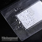 Marspark 100 Pcs 100 Pcs Zip Envelope Poly Clear Pencil Pouch, Black - Image 5
