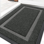 OLANLY Front Door Mat Outside 33x21, All-Season Heavy-Duty Rubber Doormat by OLANLY