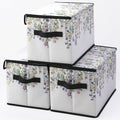 Stackable Clothes Storage Bins with Lids 3 Pack by BestSellers